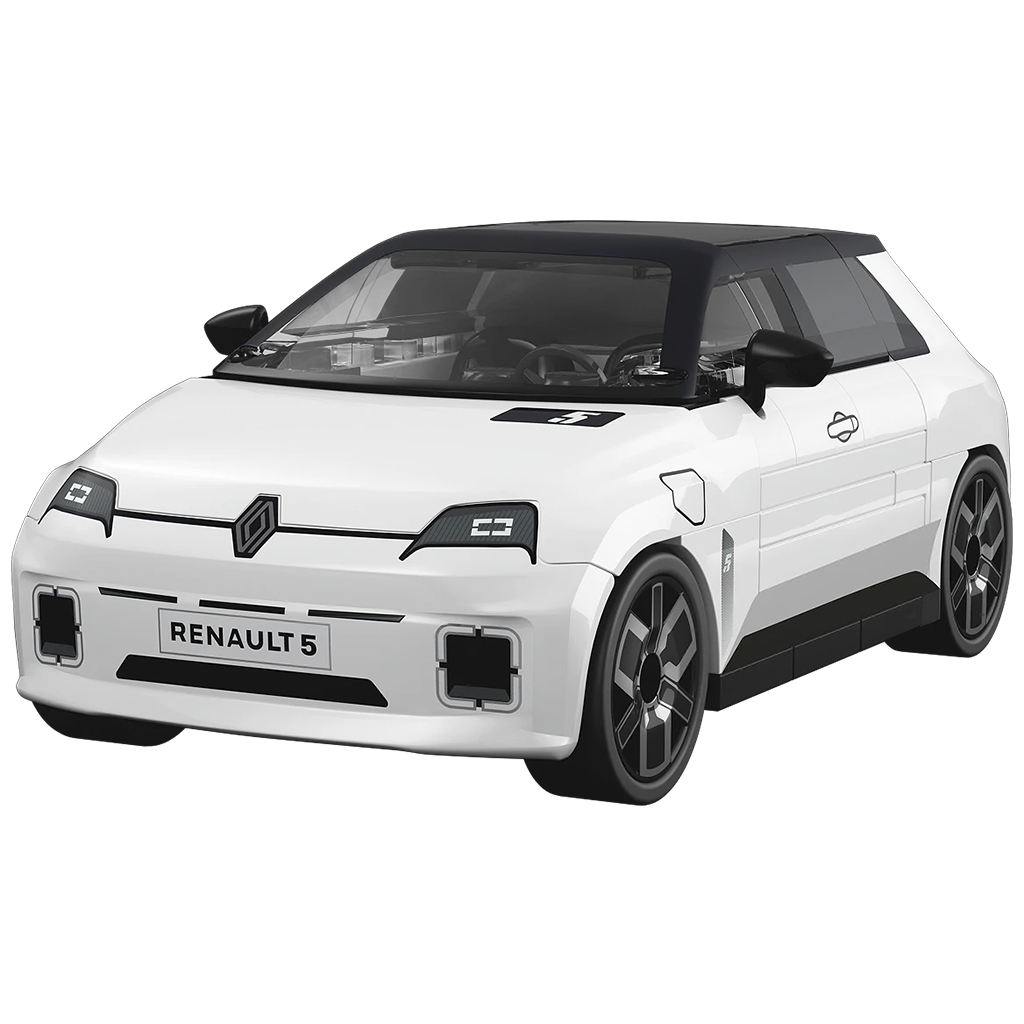 COBI: Renault 5 E-Tech fehér autó építőjáték (24675) kép 2