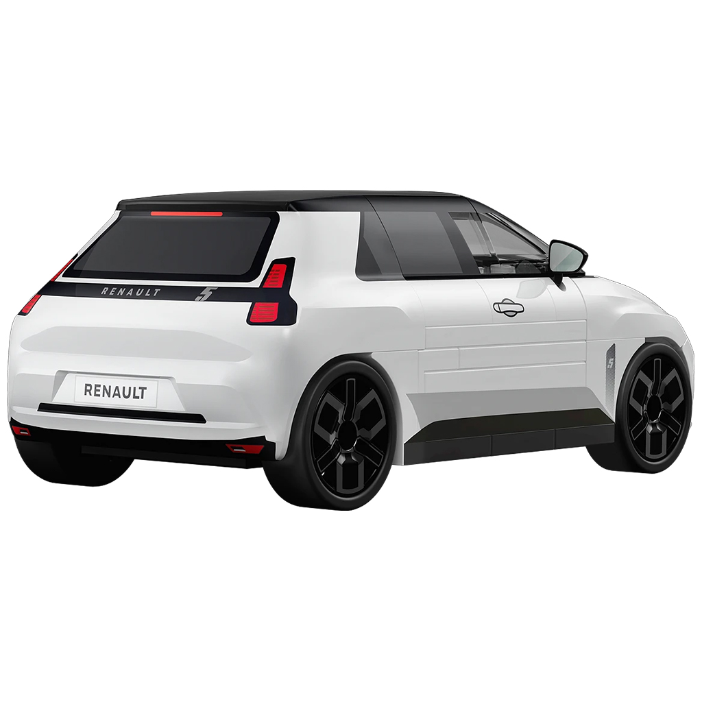 COBI: Renault 5 E-Tech fehér autó építőjáték (24675) kép 3