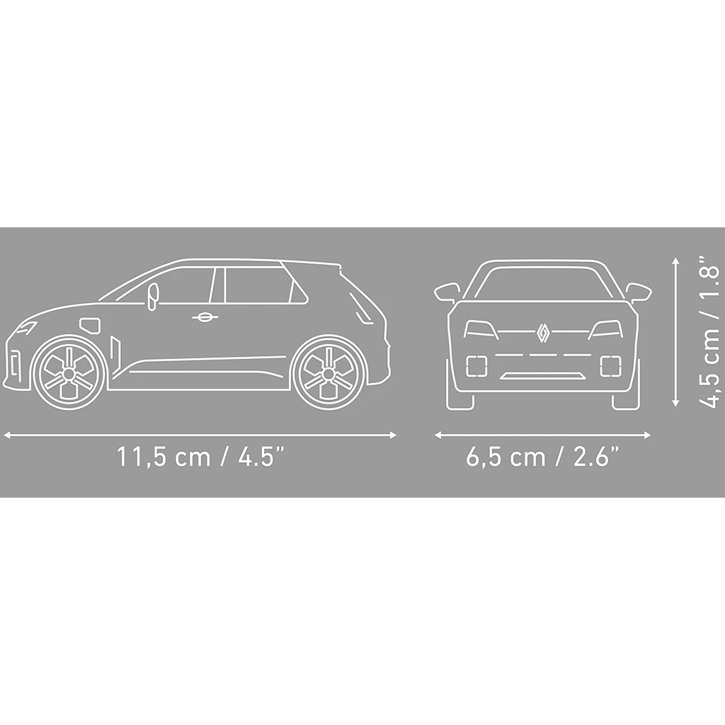 COBI: Renault 5 E-Tech fehér autó építőjáték (24675) kép 4