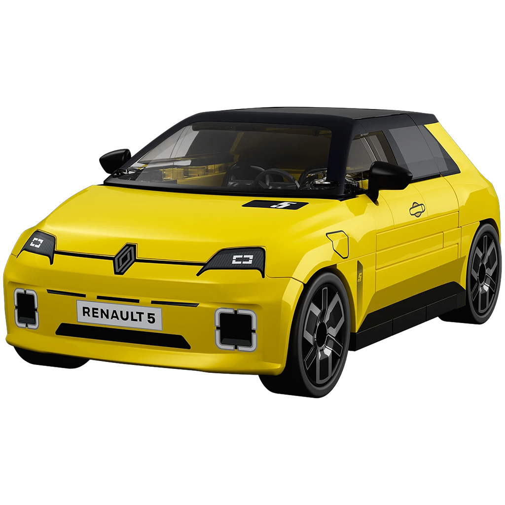 COBI: Renault 5 E-Tech sárga autó építőjáték (24673) kép 2