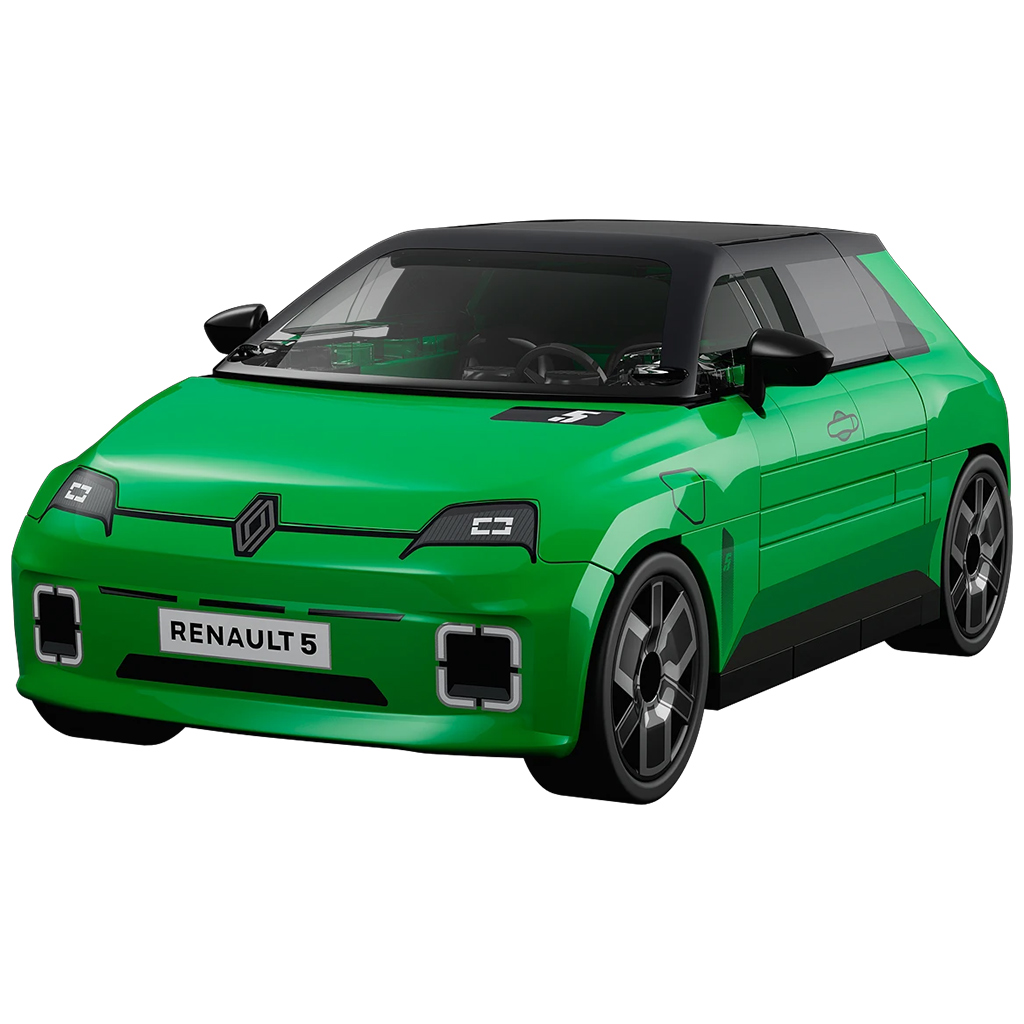 COBI: Renault 5 E-Tech zöld autó építőjáték (24674) kép 2