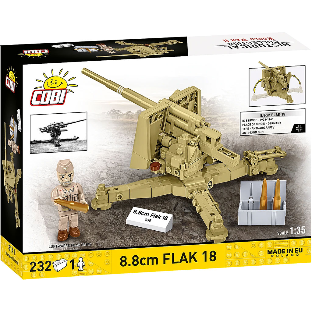 COBI: WW II 8.8cm Flak 18 építőjáték (3141) kép 5