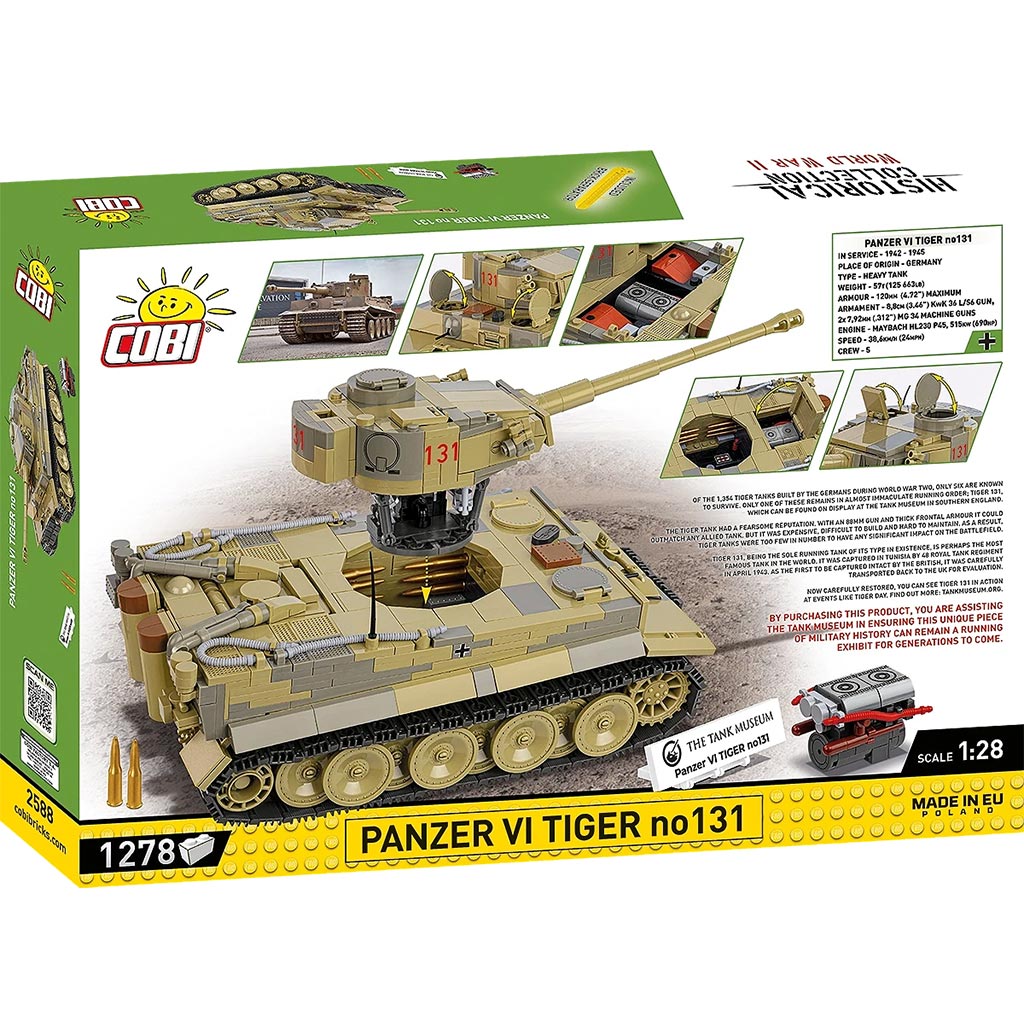 COBI: Panzer VI Tiger no131 építőjáték (2588) kép 11