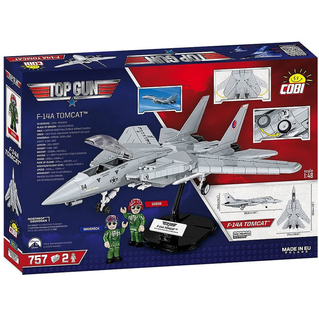 COBI: Top Gun F-14A Tomcat™ építőjáték (5811A) kép 8