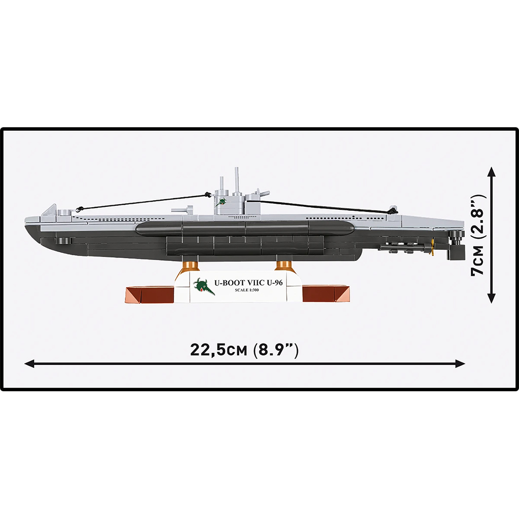 COBI: WW II U-Boot VIIC U-96 építőjáték (4857) kép 5