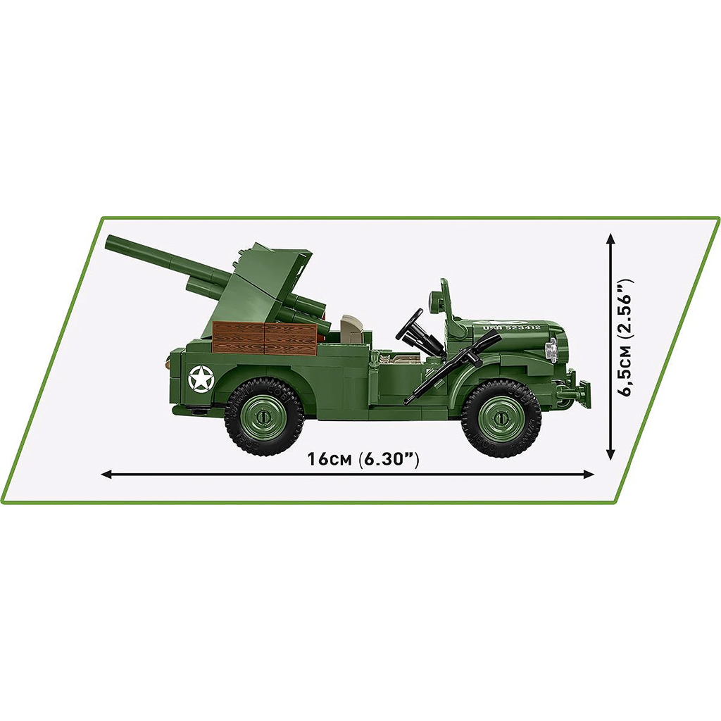 COBI: WW II 37mm GMC M6 Fargo építőjáték (3116) kép 4
