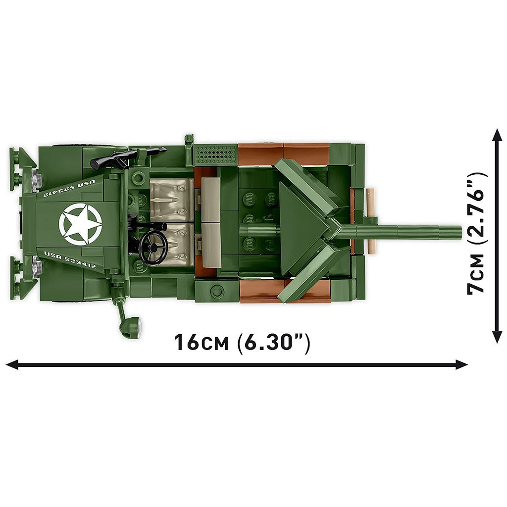 COBI: WW II 37mm GMC M6 Fargo építőjáték (3116) kép 5