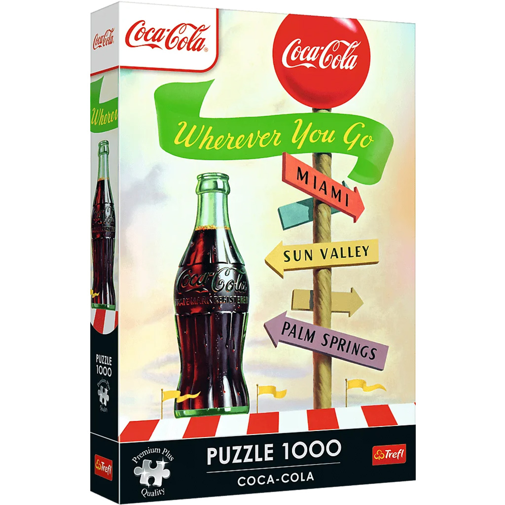 Coca-Cola bárhova is mész 1000db-os Prémium plus quality puzzle - Trefl kép 1