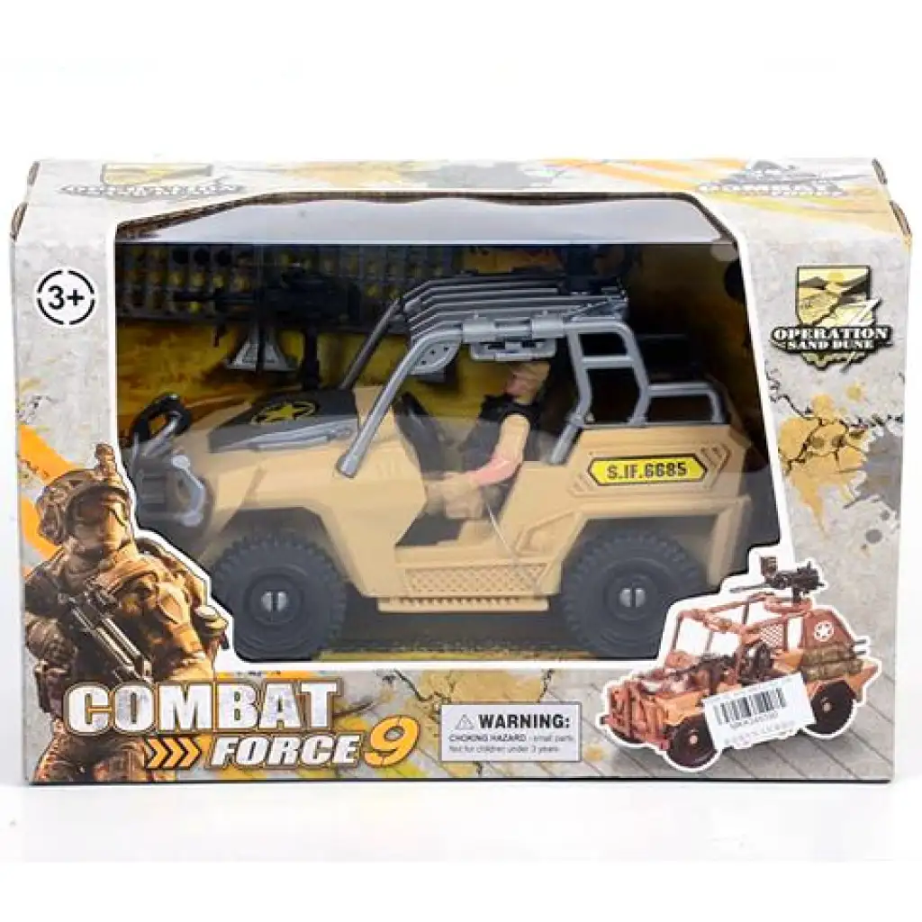 Combat Force 9 katonai terepjáró akció figurával több változatban kép 1