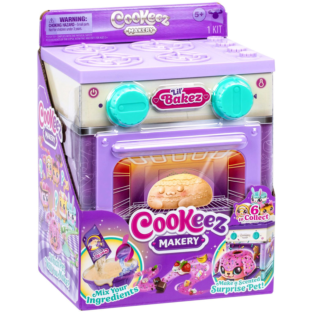 COOKEEZ Makery: Kis sütő játékszett meglepetés plüss állattal kép 1