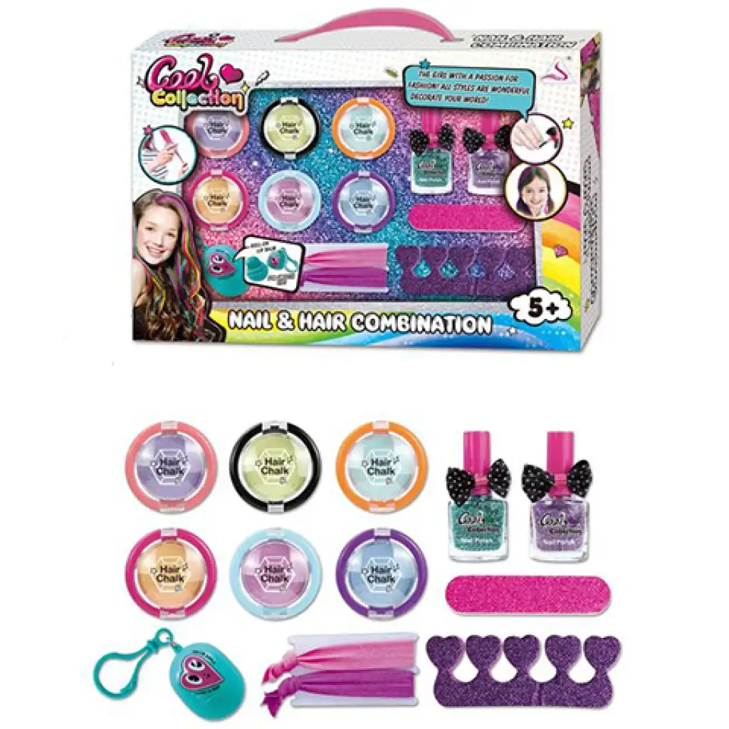 Cool Collection köröm és hajdíszítő stúdió 13db-os készlet kép 1