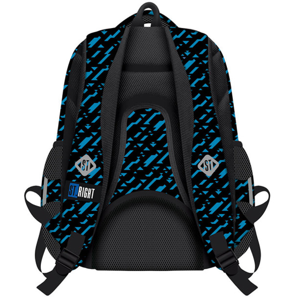 St.Right Cosmic Soccer ergonomikus iskolatáska, hátizsák BP06 43x32x20cm kép 2