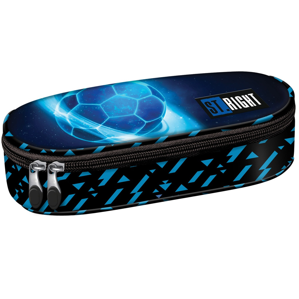 St.Right Cosmic Soccer ovális tolltartó PC01 23x9,5x6cm kép 1
