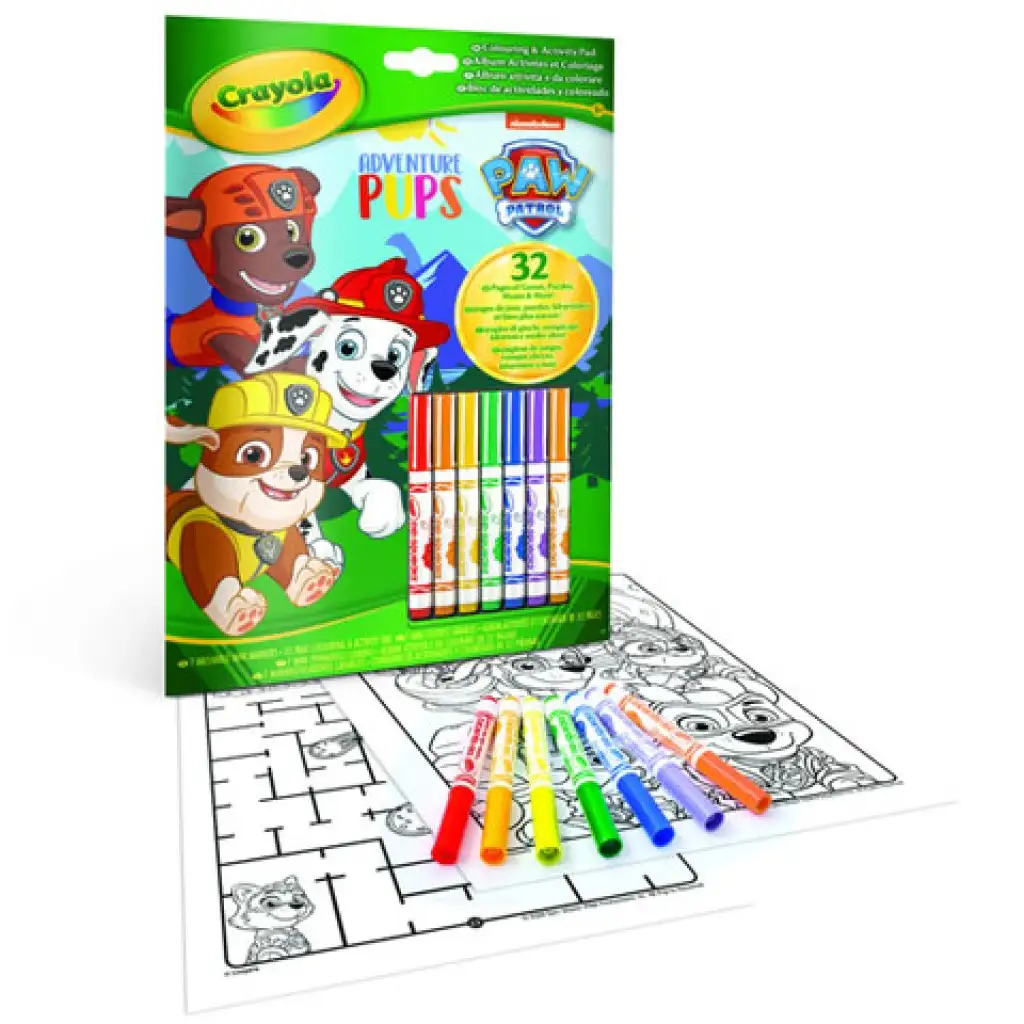 Crayola: Mancs őrjárat kifestő és foglalkoztató kép 1