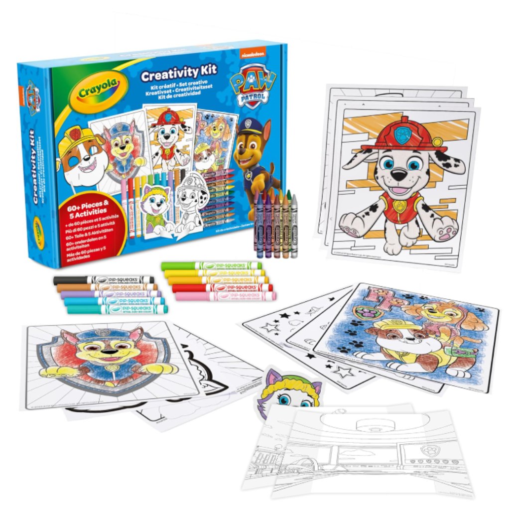 Crayola: Mancs őrjárat 5 az 1-ben 60db-os foglalkoztató kreatív kifestő szett kép 1