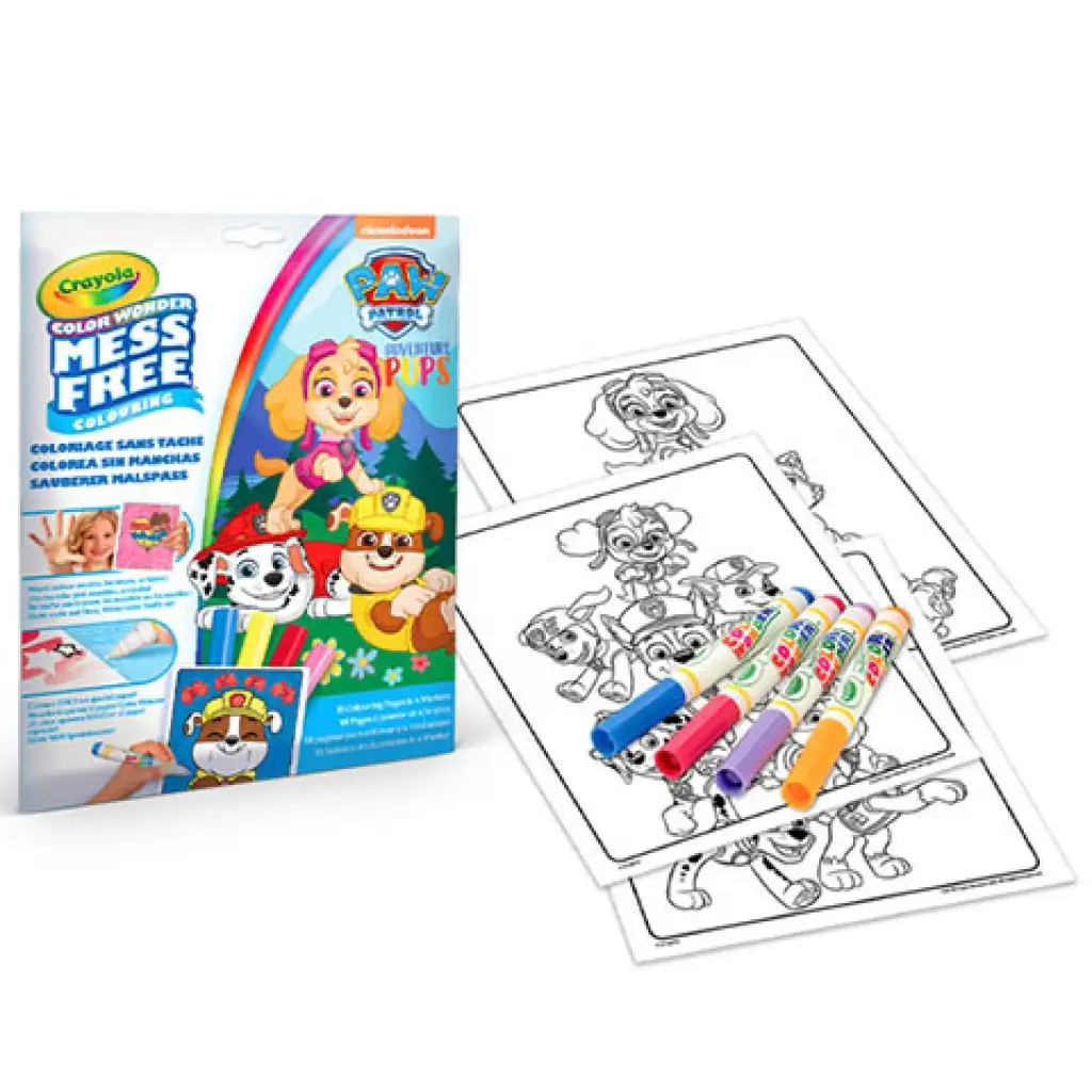 Crayola: Color Wonder Mancs őrjárat maszatmentes kifestő kép 2