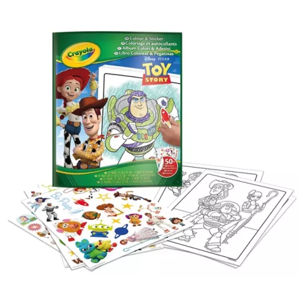 Toy Story 5: Kifestő és matricázó füzet kép 1