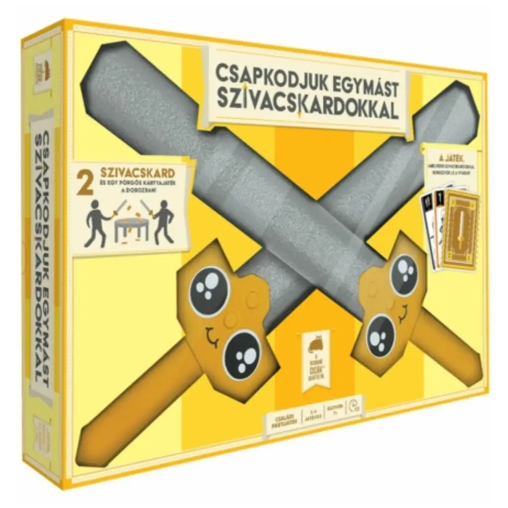 Csapkodjuk egymást szivacskardokkal társasjáték kép 1