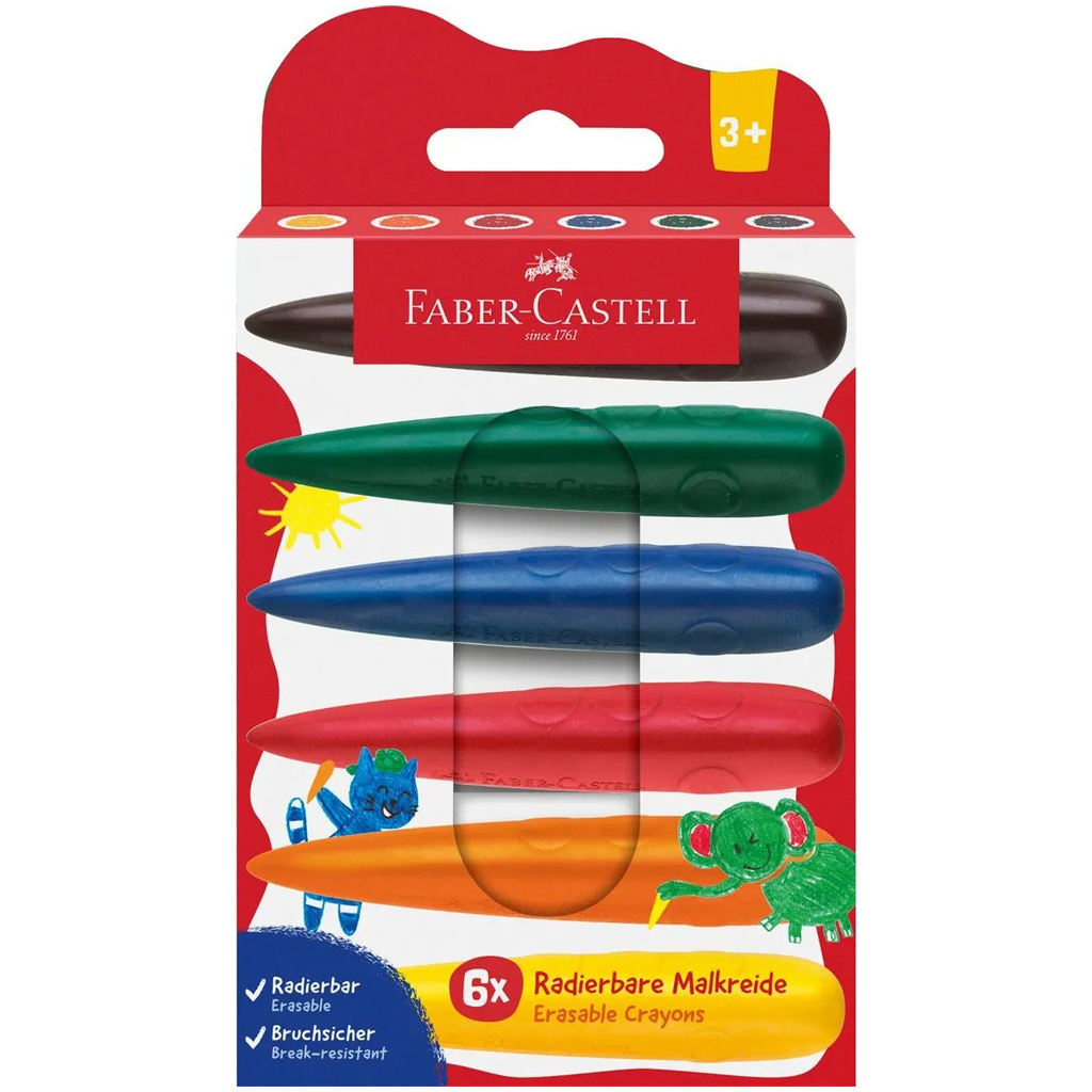 Faber-Castell: Csepp alakú 6db-os zsírkréta szett kép 1