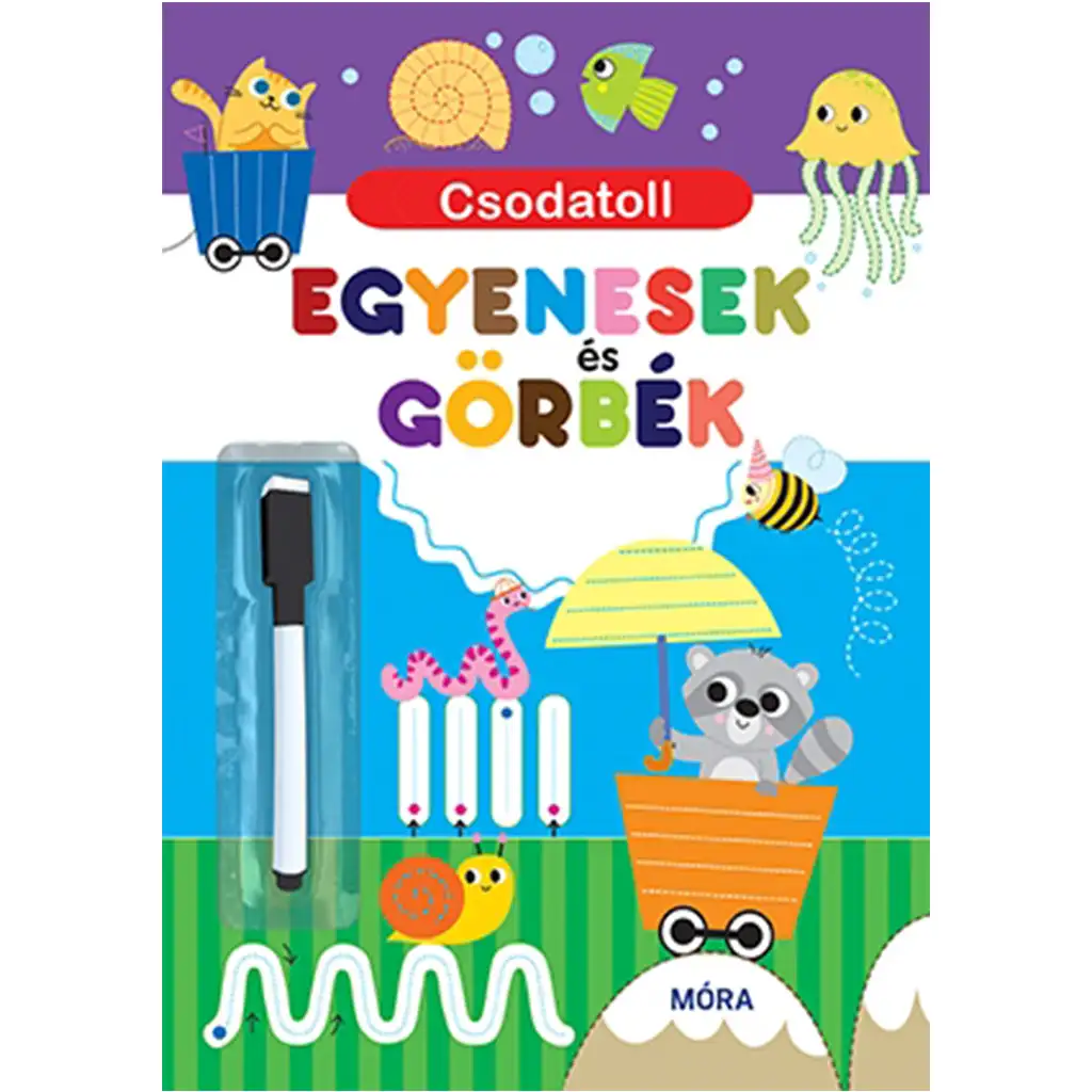 Móra: Csodatoll - Egyenesek és görbék interaktív foglalkoztatókönyv kép 1