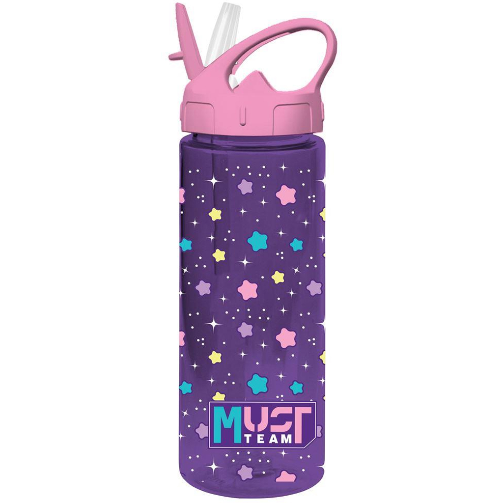 Luna: Must Team mintás műanyag kulacs szívószállal többféle változatban 500ml 1db kép 2