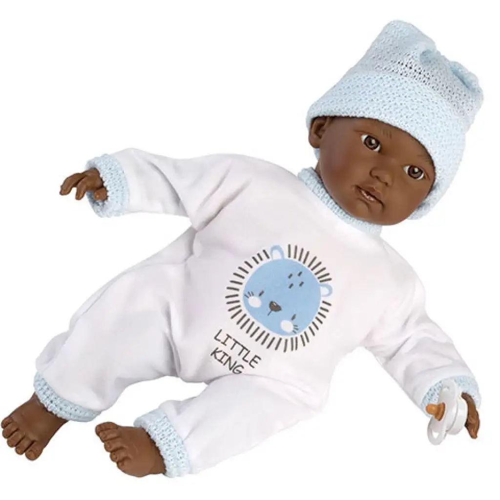 Llorens: Cuqui síró afroamerikai baba 30 cm kép 1