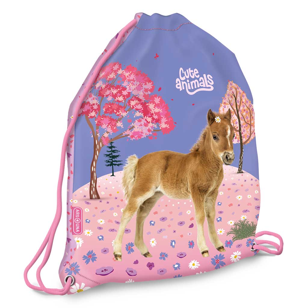 Ars Una: Cute Animals Horse tornazsák, sportzsák 32x42cm kép 1