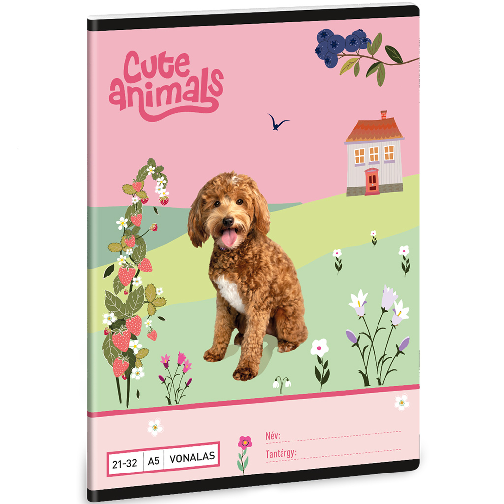 Ars Una: Cute Animals - Doggie vonalas füzet A/5 21-32 kép 1