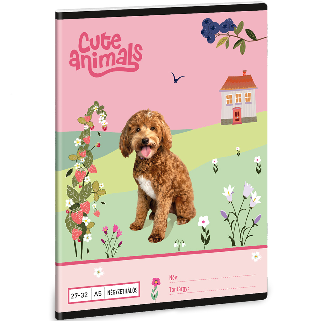 Ars Una: Cute Animals - Doggie kockás füzet A/5 27-32 kép 1
