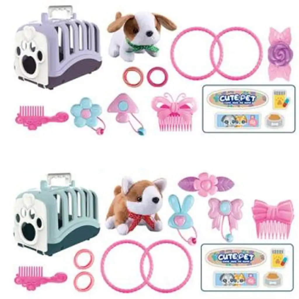 Cute Pet kutyás kisállathordozó játékszett kétféle változatban kép 1