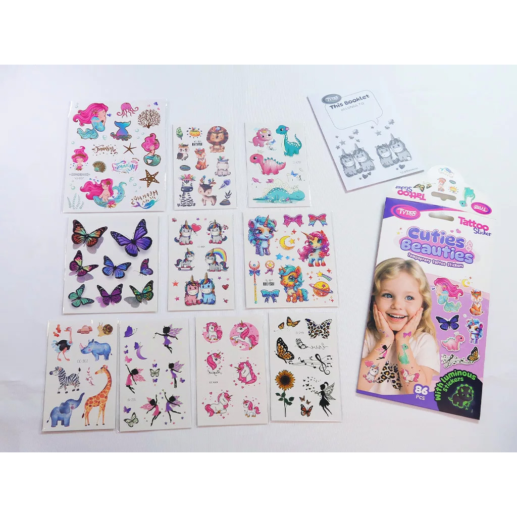 TyToo: Cuties & Beauties Tetoválás Matrica Szett kép 4