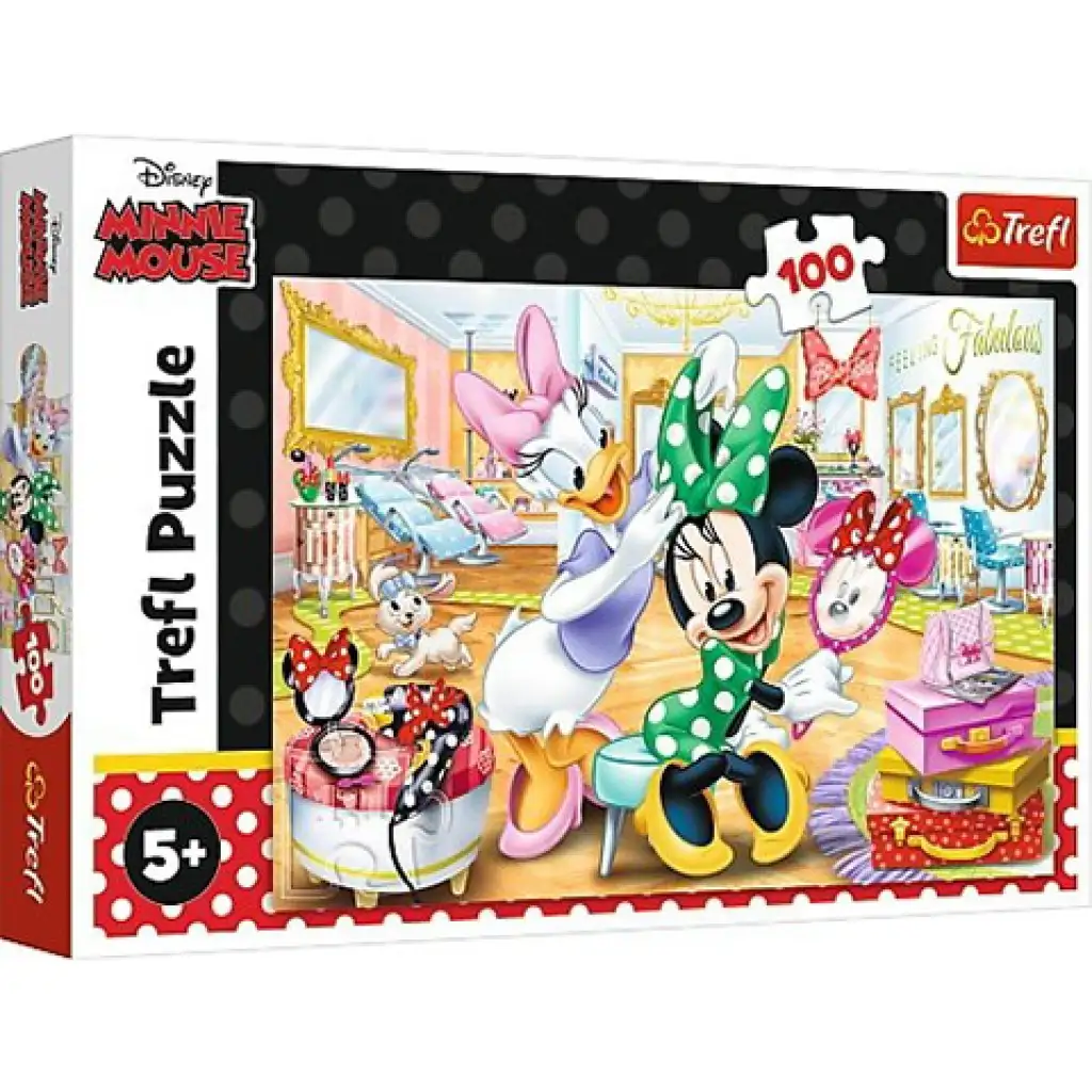 Daisy és Minnie szépségszalonban puzzle 100db-os - Trefl kép 1