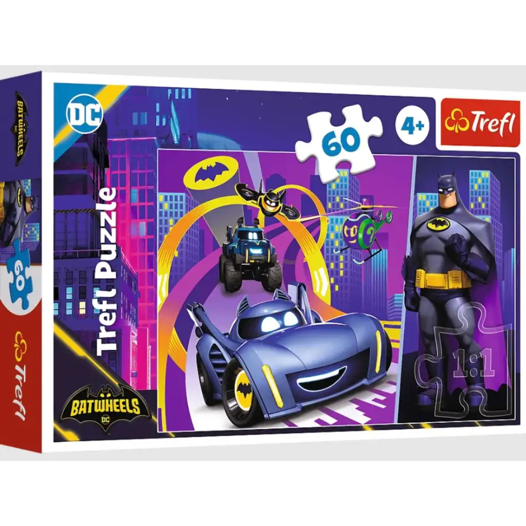 DC Batman Batwheels 60db-os puzzle - Trefl kép 1