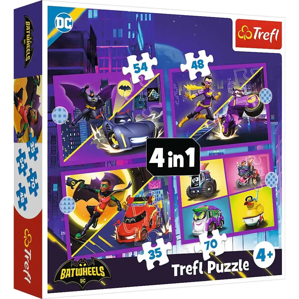 DC Comics: Batwheels 4 az 1-ben puzzle - Trefl kép 1