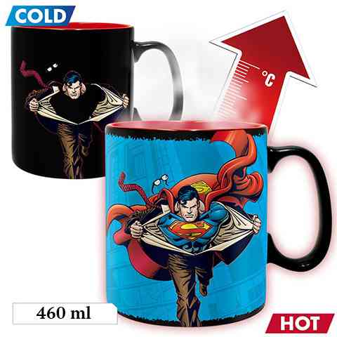 DC Comics - Superman hőre változó bögre 460ml kép 1