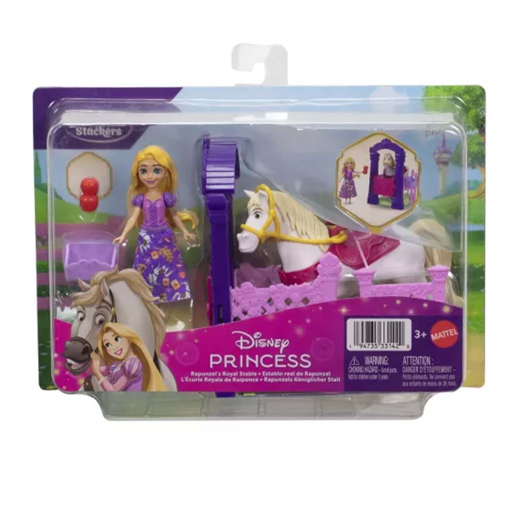 Disney Hercegnők: Mini Aranyhaj hercegnő királyi lovardája - Mattel kép 1