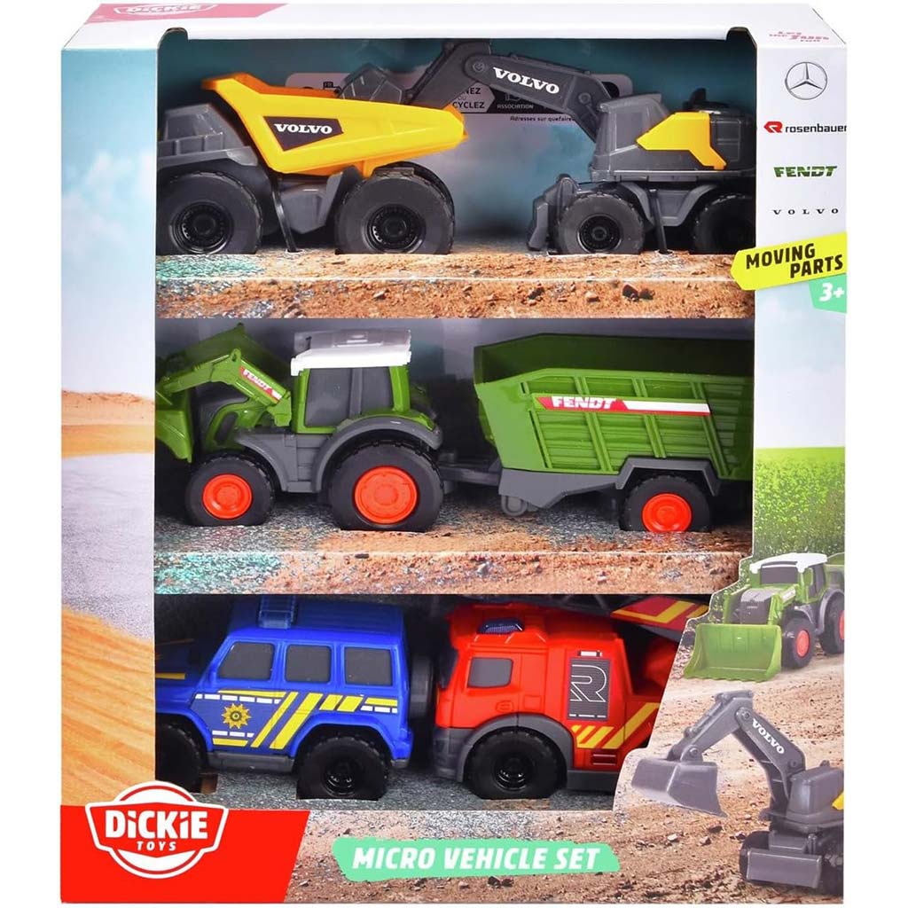Micro City 5db-os nyitható kisautó szett - Dickie Toys kép 1