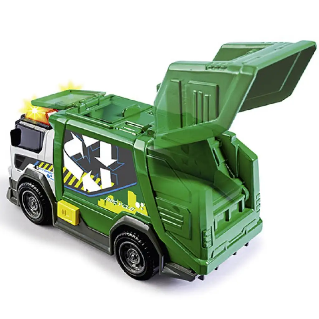 Városi kukásautó fénnyel és hanggal 15cm - Dickie Toys kép 3