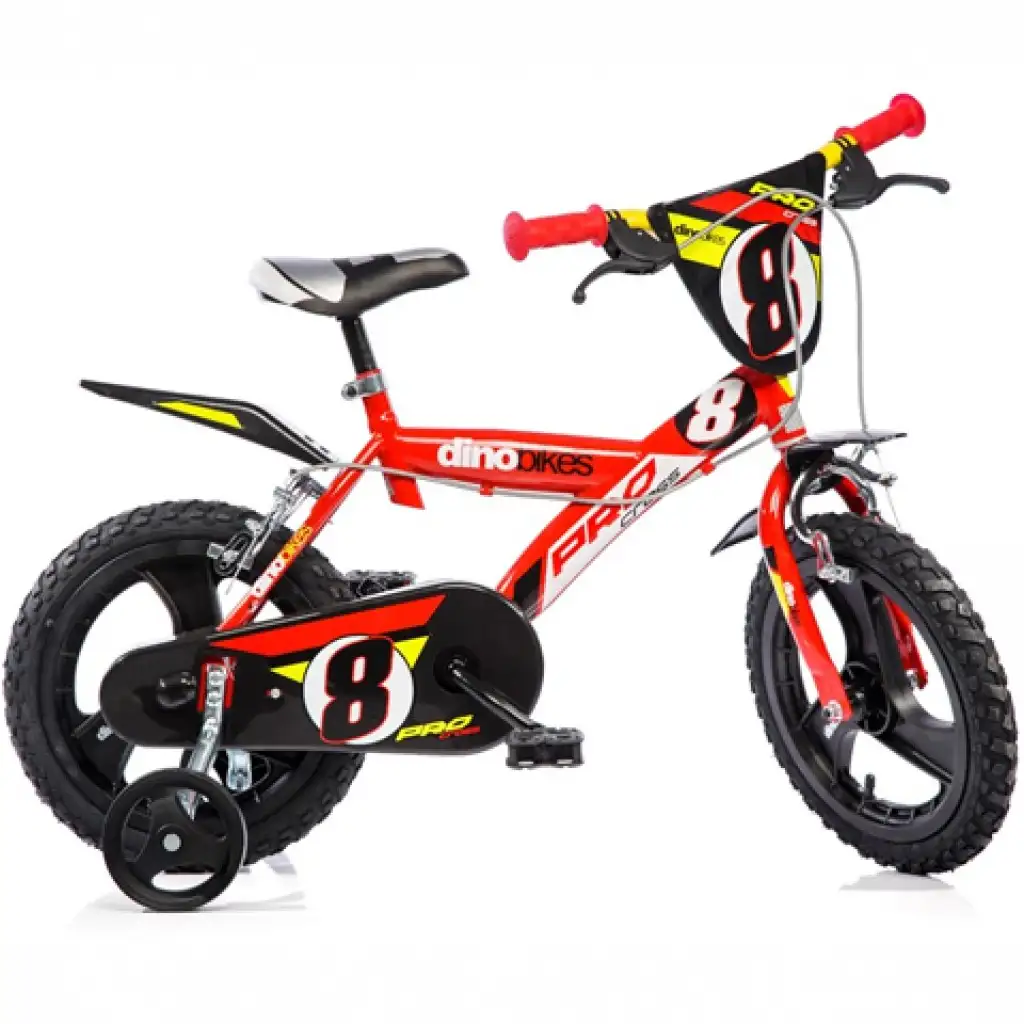 Pro piros gyerek bicikli 14-es méretben - Dino Bikes kerékpár kép 1