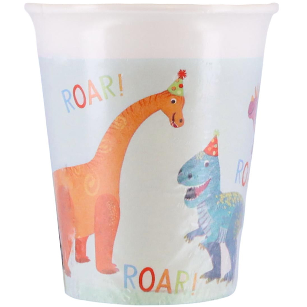 Dinó party papír pohár 8db-os szett 200ml kép 1