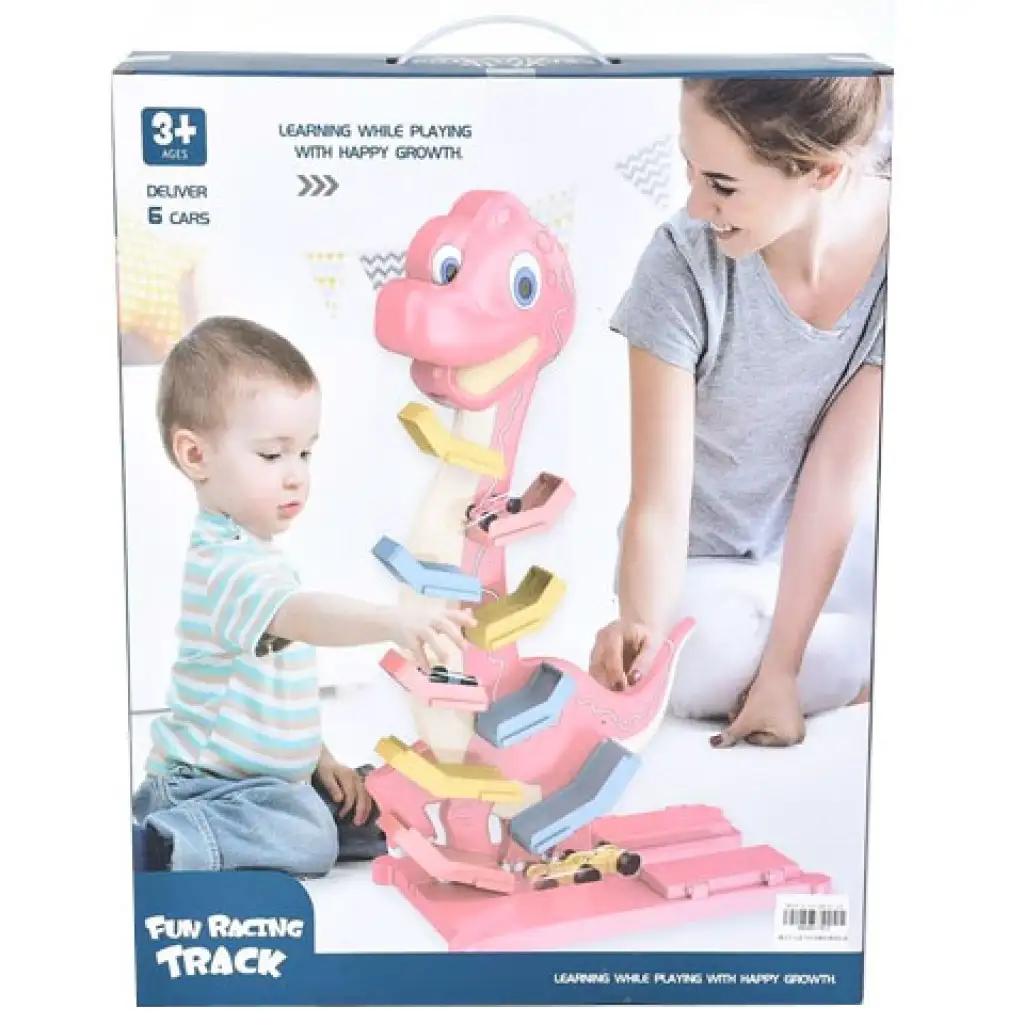 Dinoszaurusz torony autókkal játékszett kép 1