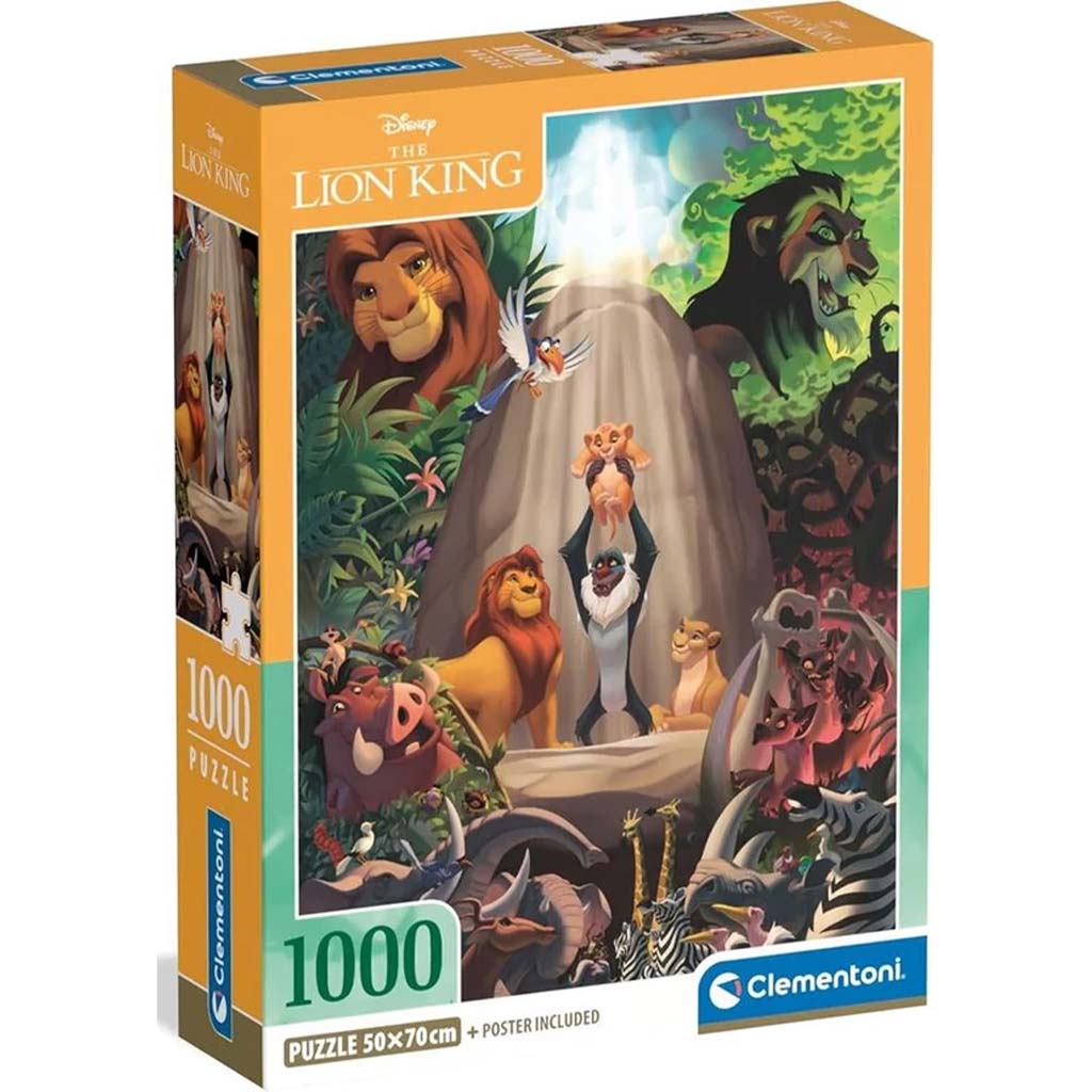 Disney Az oroszlánykirály 1000db-os compact puzzle - Clementoni kép 1