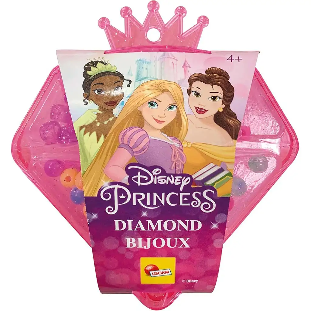 Disney Hercegnők Ékszerkészítő készlet gyémánt alakú tárolóban - Lisciani kép 1