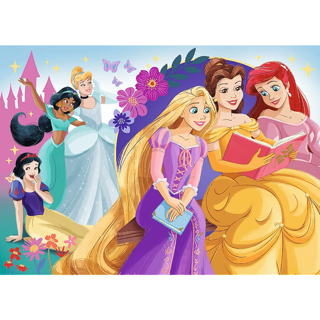 Disney hercegnők 100db-os glitteres puzzle - Trefl kép 2