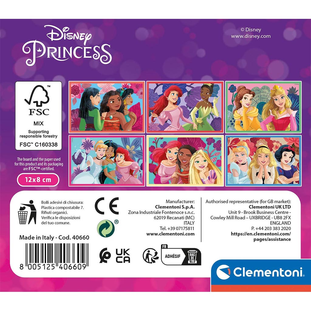 Disney Hercegnők 6db-os mesekocka - Clementoni kép 2