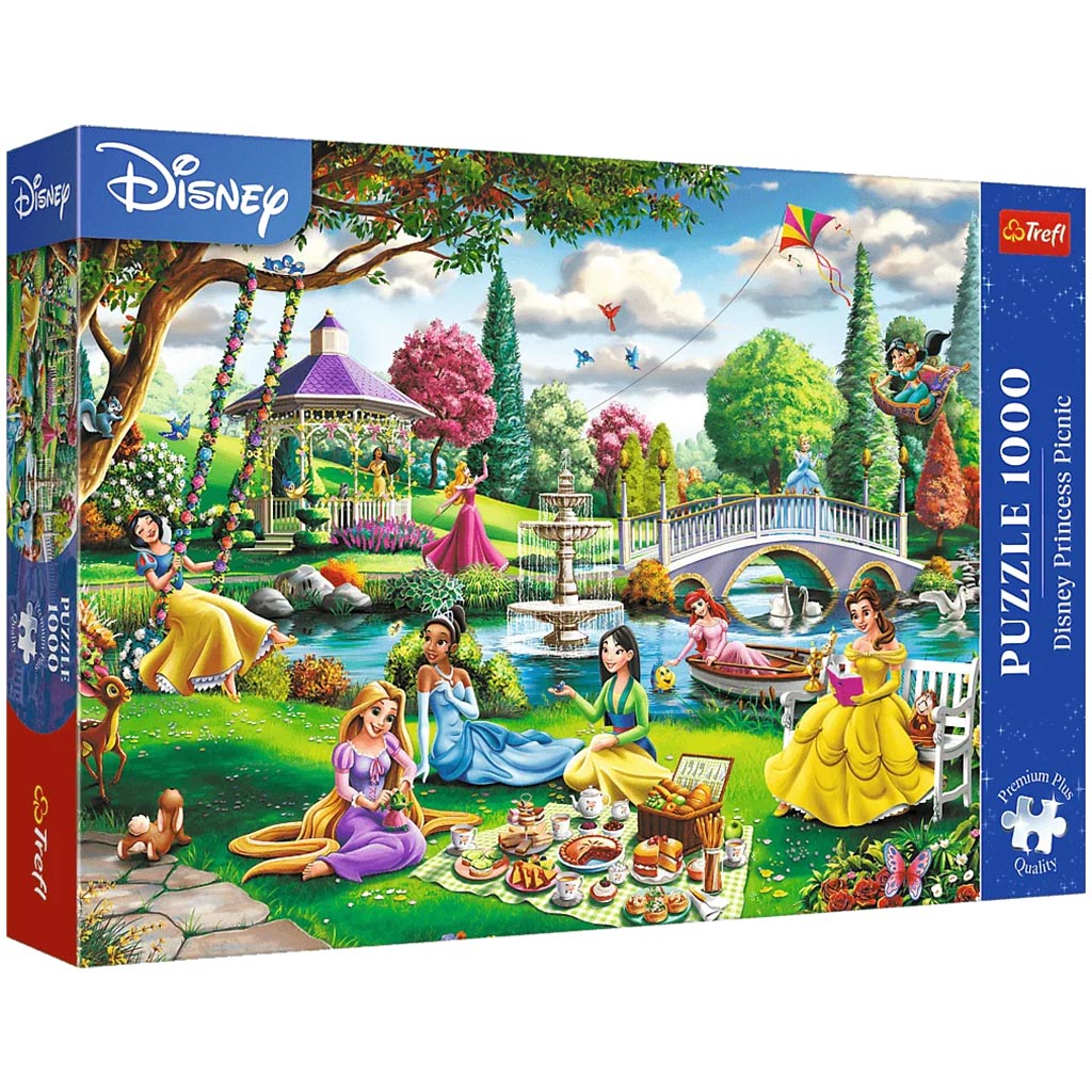 Disney Hercegnők tavaszi piknikje 1000db-os Prémium plus quality puzzle - Trefl kép 1