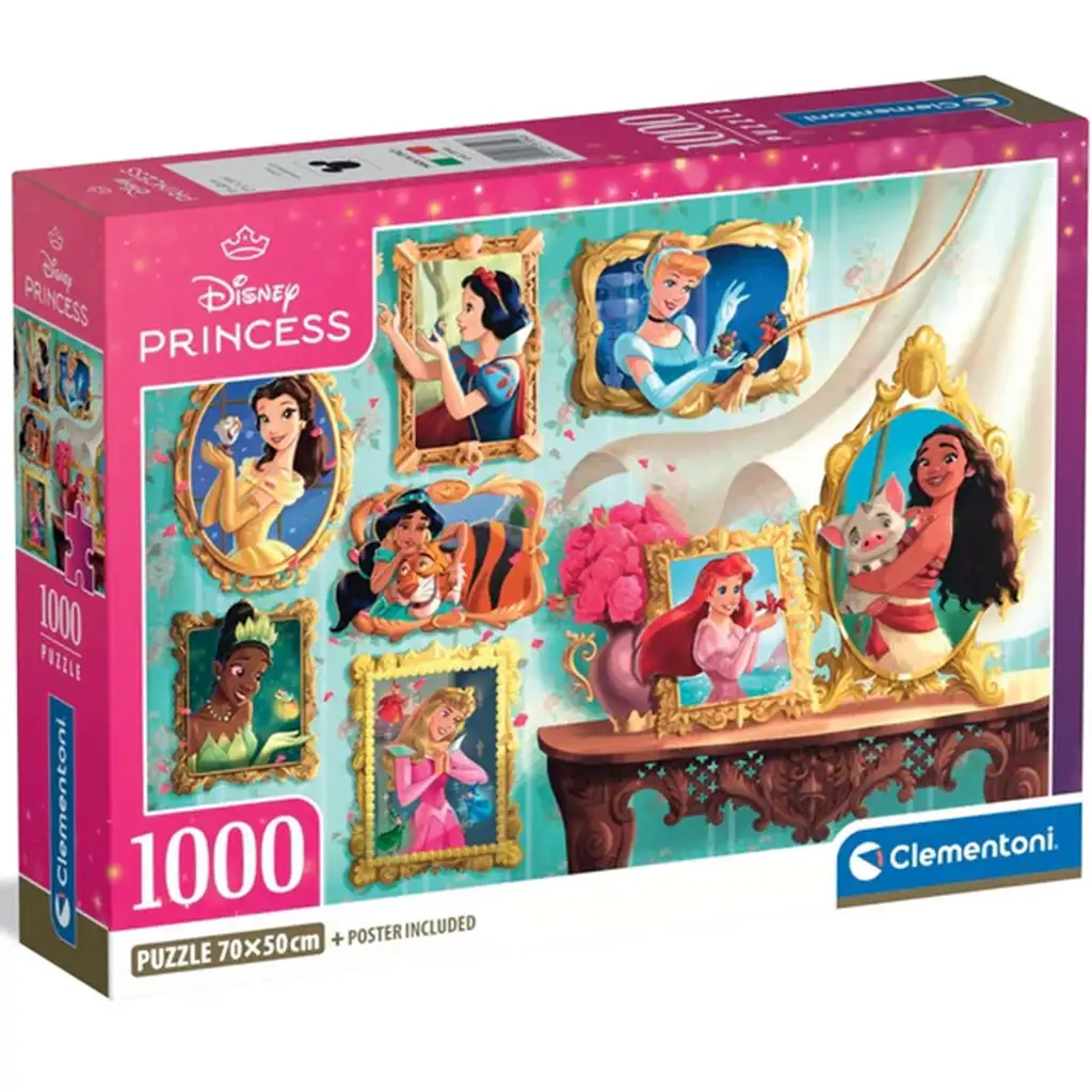 Disney Hercegnők képgaléria 1000db-os puzzle - Clementoni kép 1