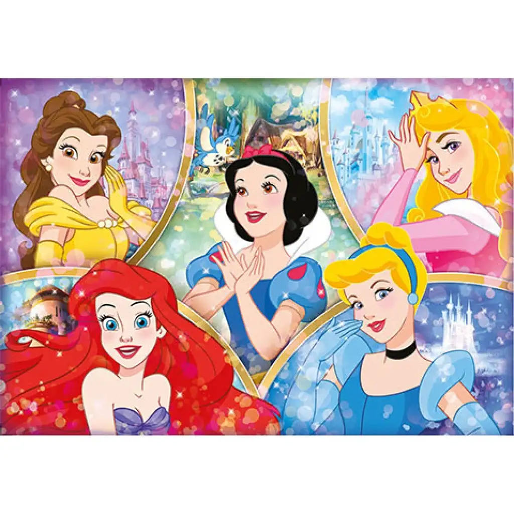 Disney hercegnők Supercolor 180db-os puzzle - Clementoni kép 2
