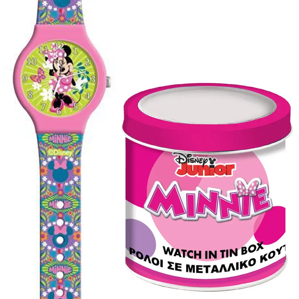 Luna: Minnie egér analóg karóra fém díszdobozban kép 1