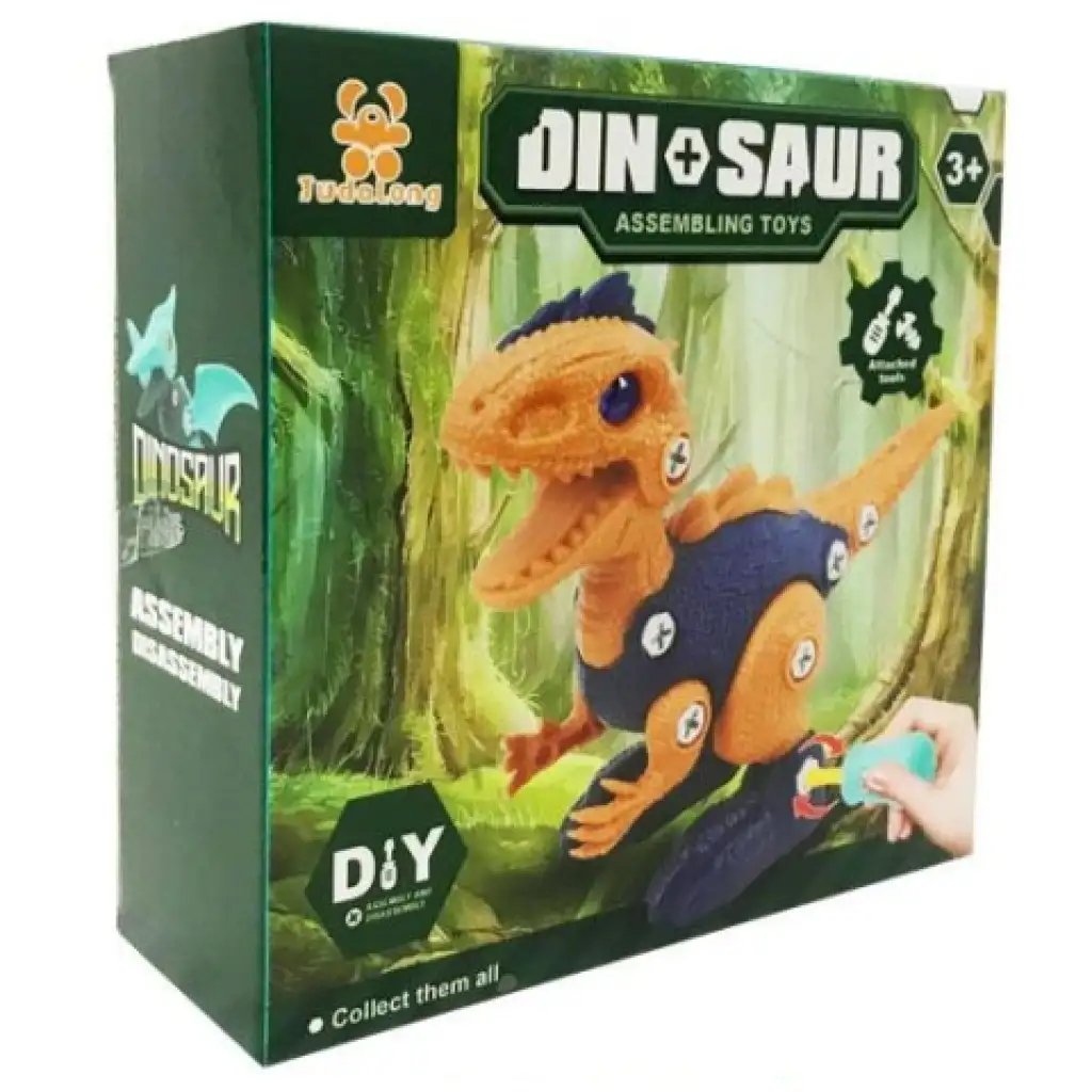 DIY Velociraptor csavarozható dinoszaurusz figura kép 1